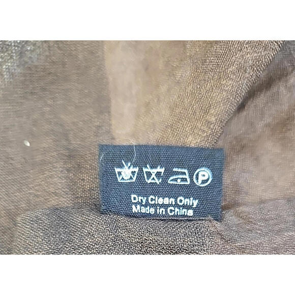 Ioweyou Project Handcrafted Scarf Shawl Wrap Woven Yak + Silk Rich Brown - Picture 4 of 5